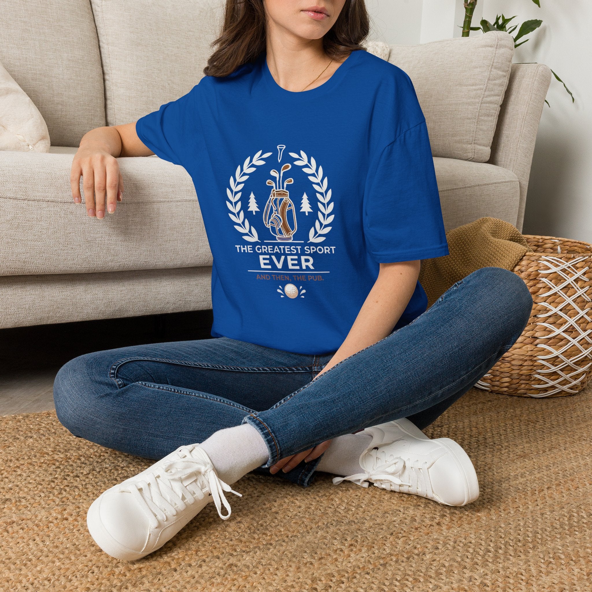 Golf T-Shirt — “The Greatest Sport Ever” Golf Bag Graphic Tee