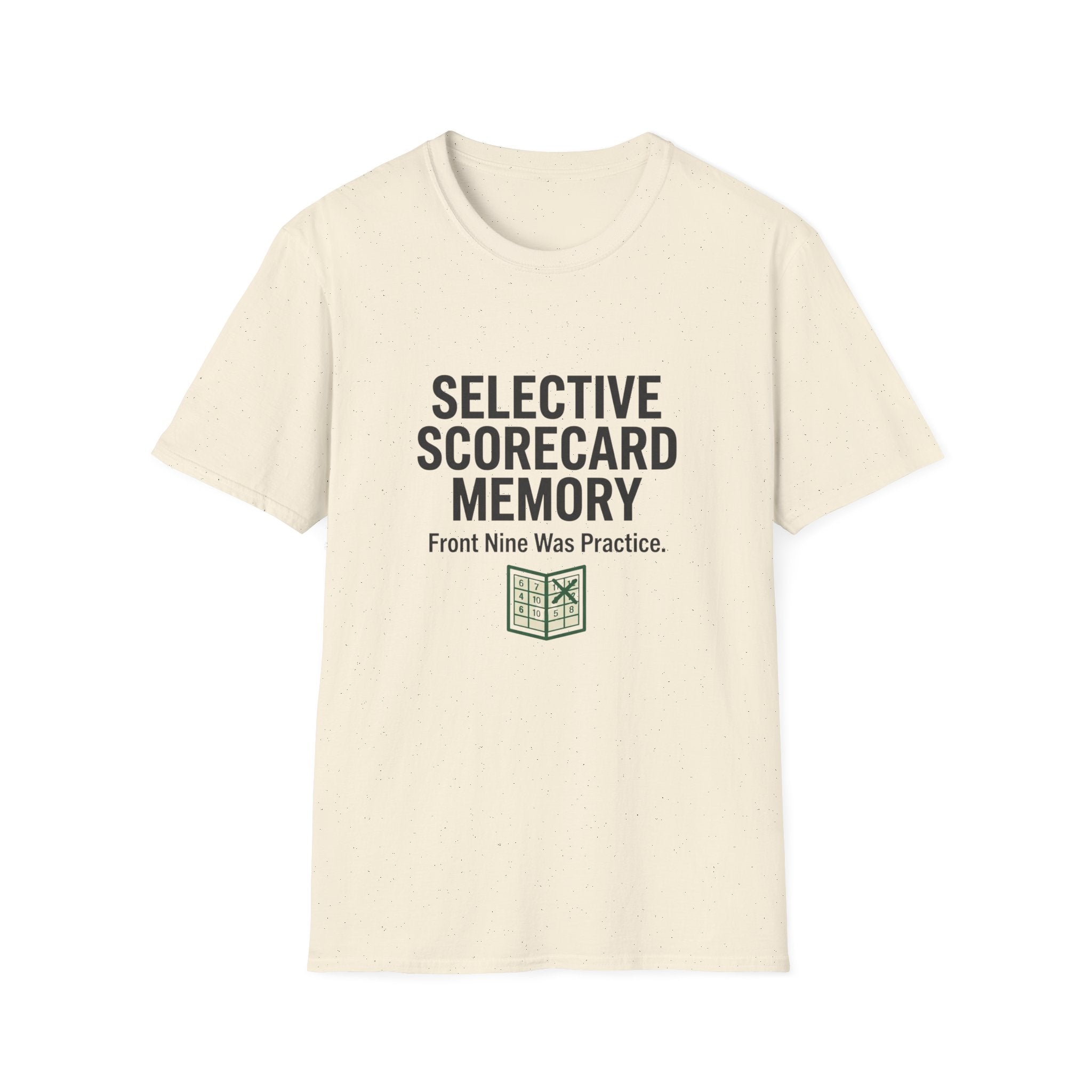 Selective Scorecard Memory T-Shirt — Funny Practice Golf Scorecard Tee