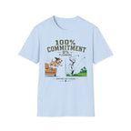 100% Commitment Golf T‑Shirt - Golfer & Dog Tee