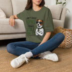 Golf Dog T‑Shirt — "I Don't Chase Trophies I Chase Golf Balls"