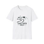 Golf Dog T-Shirt — 'Cart Path Only' Funny Golfing Graphic Tee