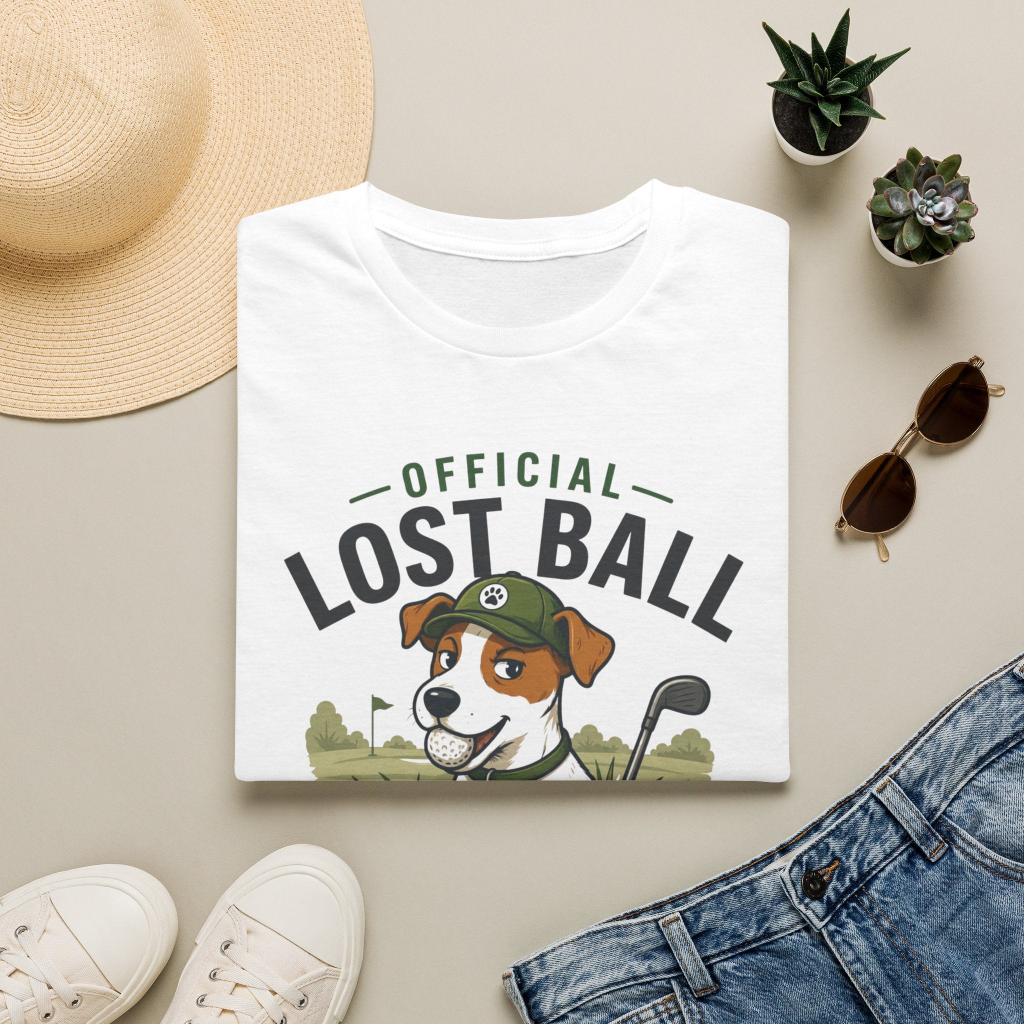 Lost Ball Recovery T-Shirt — Funny Golf Dog Graphic Tee