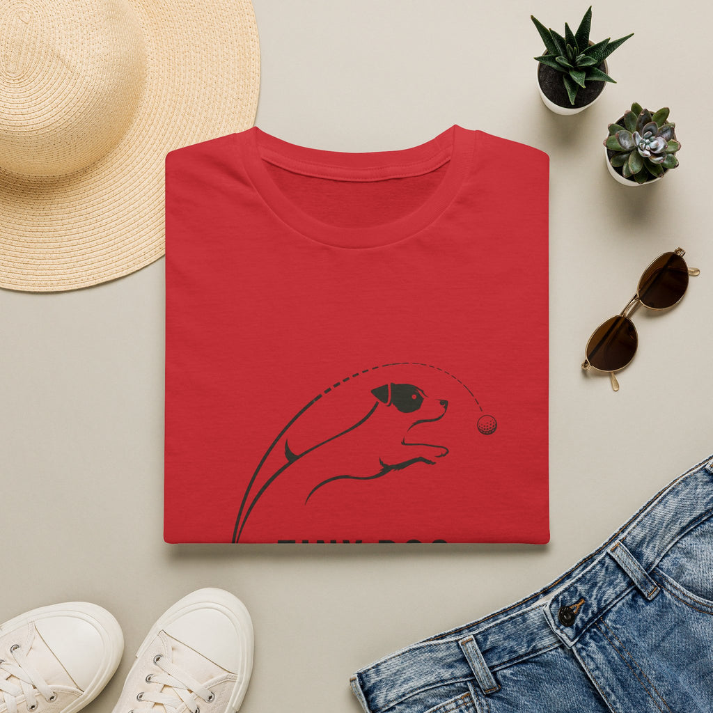 Dog T-Shirt — "Tiny Dog. Huge Drive." Cute Agility Puppy Graphic Tee