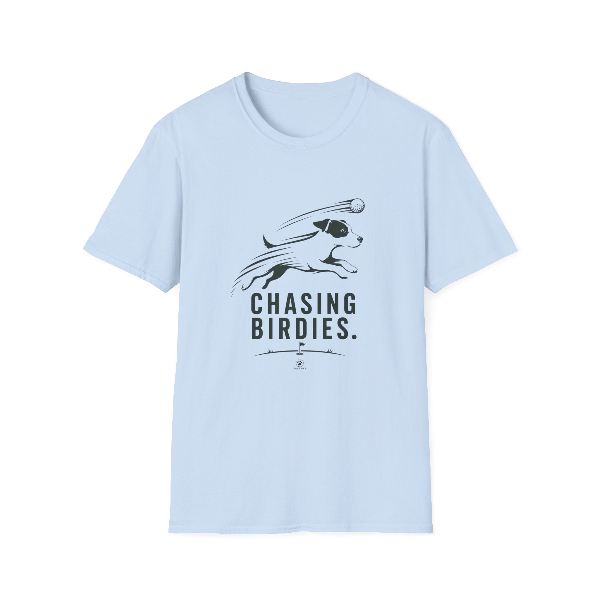 Chasing Birdies Dog Graphic T-Shirt