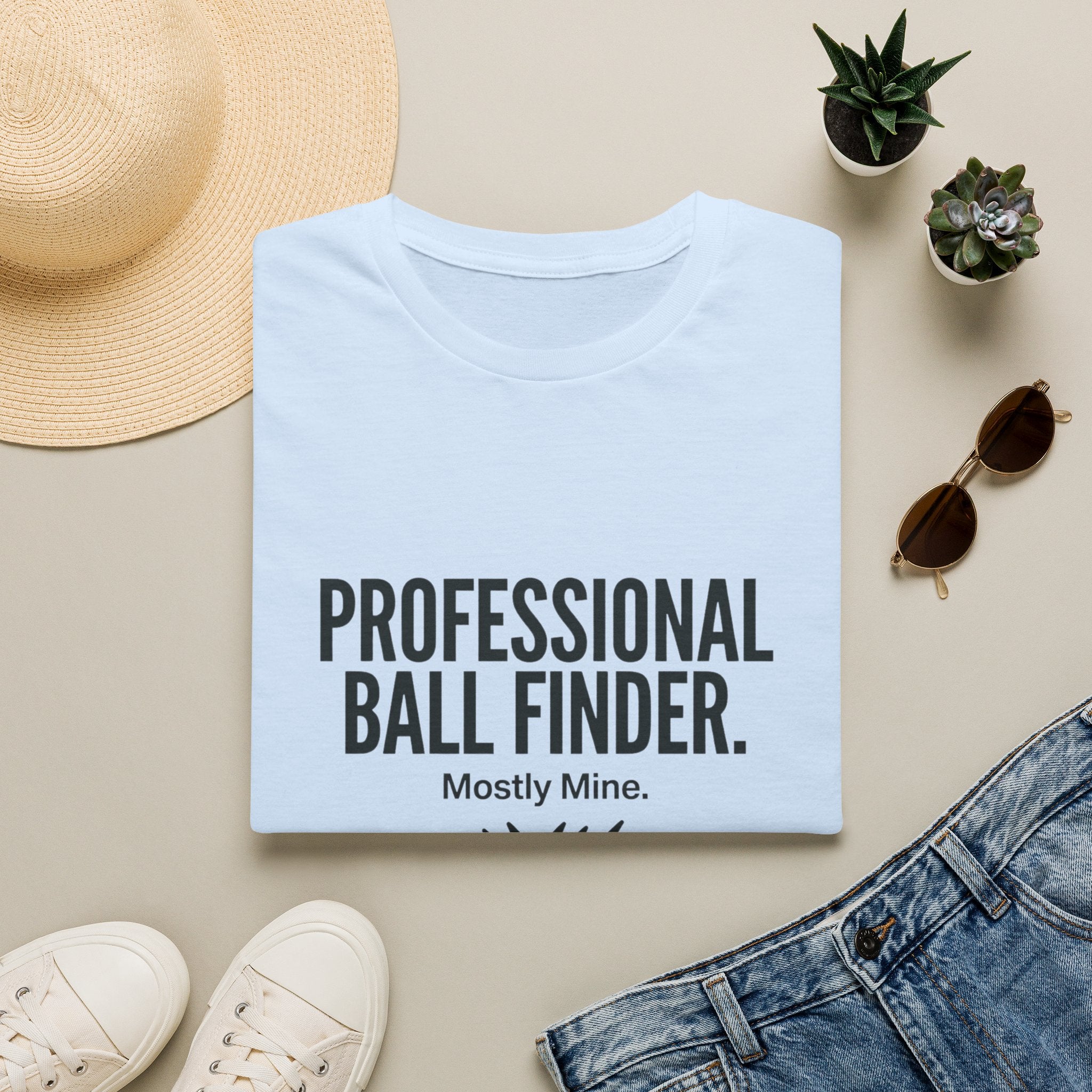 T-Shirt — Professional Ball Finder (Mostly Mine) Golf Humor Tee