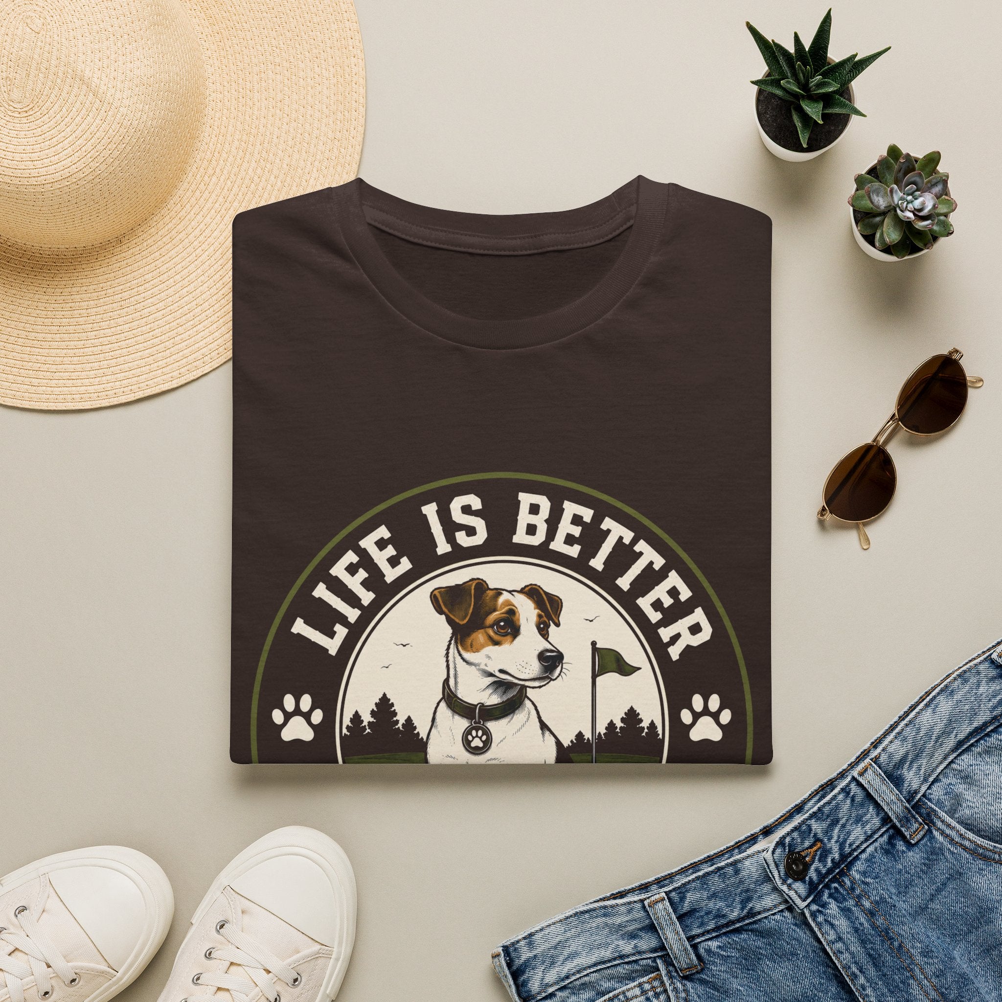 Life Is Better On The Green Dog T-Shirt