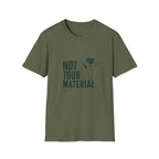 T‑Shirt — "Not Tour Material" Dog Rescue Tee