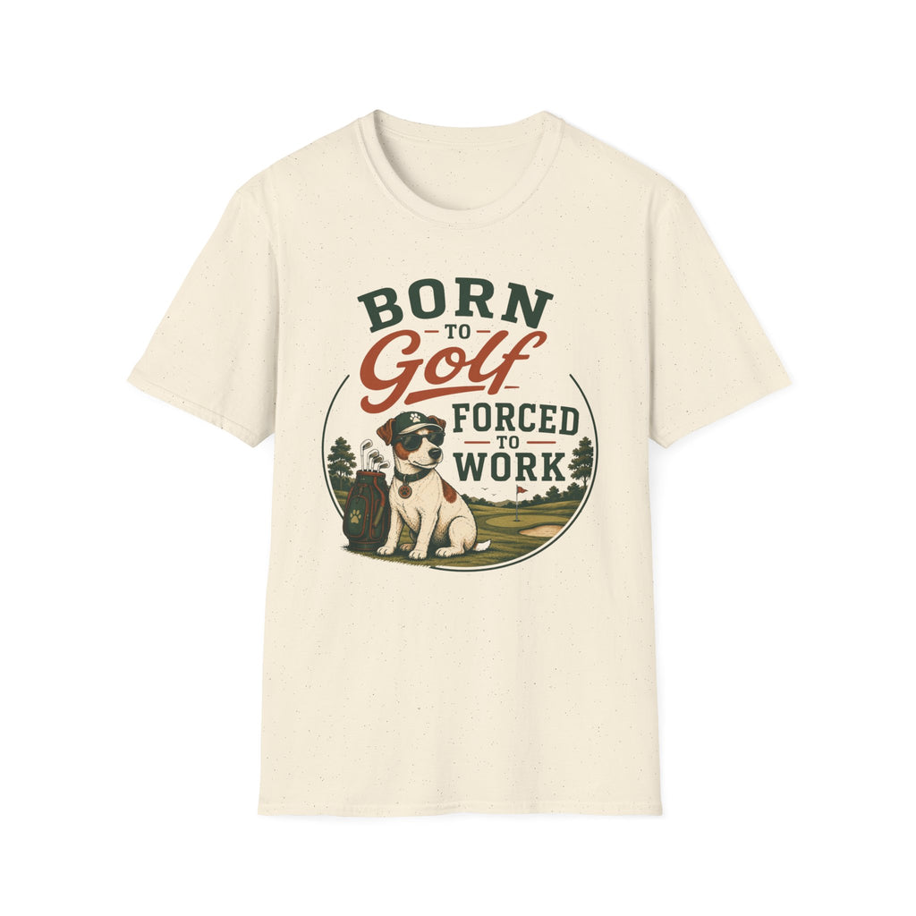 Born to Golf Forced to Work T-Shirt — Funny Golfing Shirt for Golf Lovers