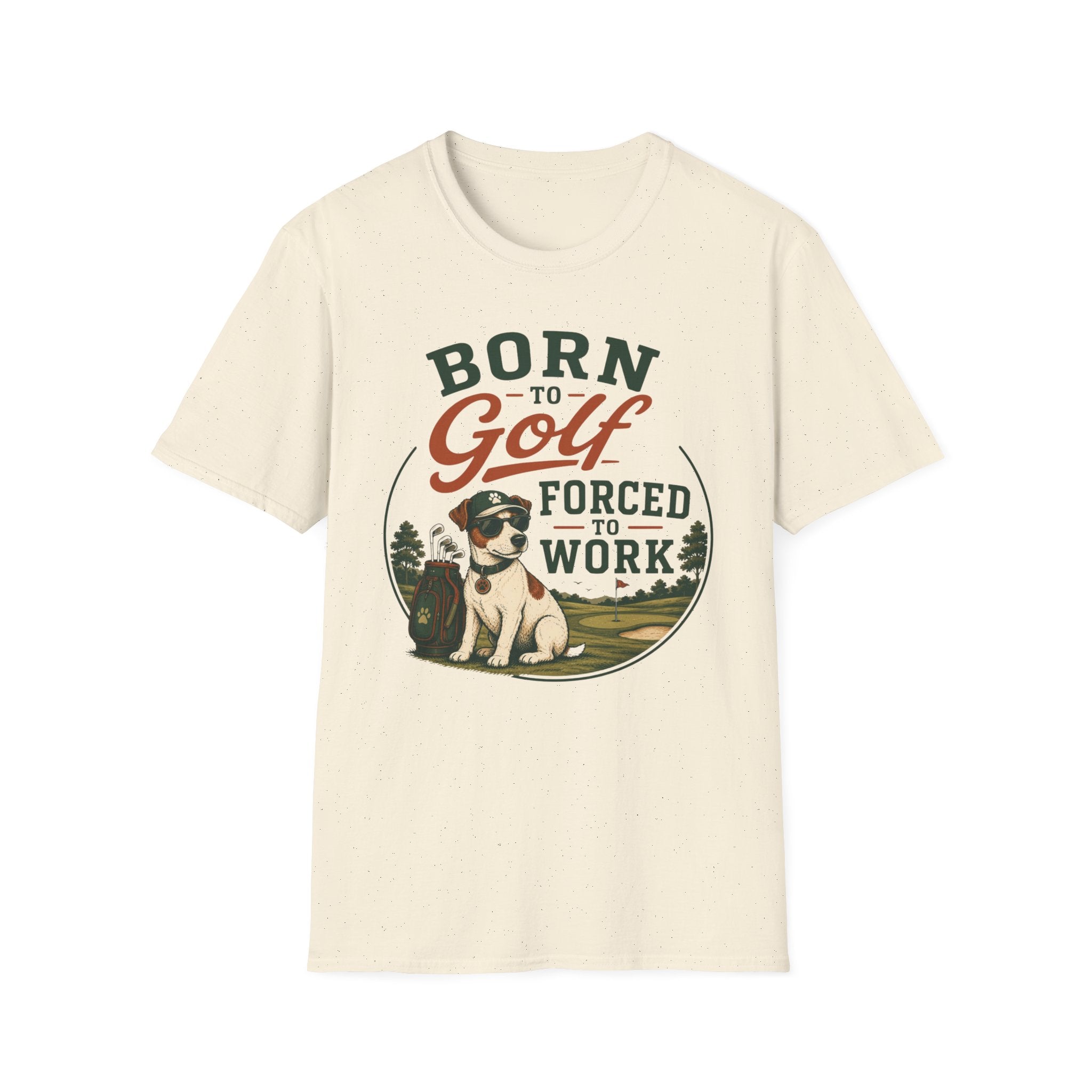 Born to Golf Forced to Work T-Shirt — Funny Golfing Shirt for Golf Lovers