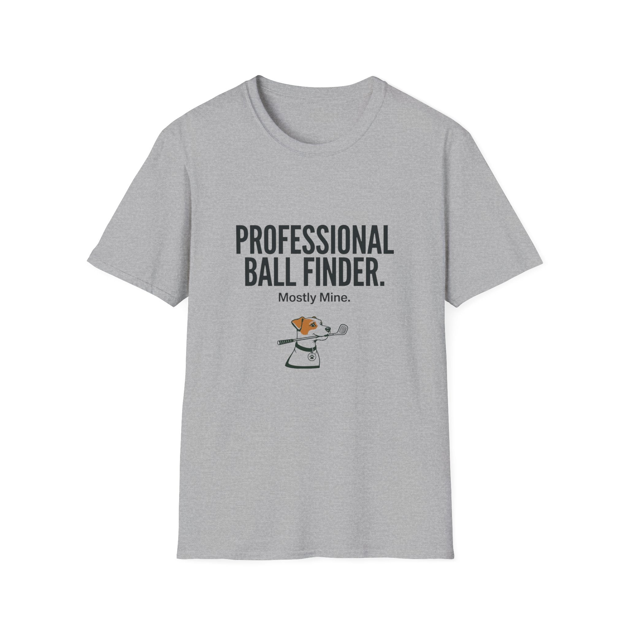 Professional Ball Finder T-Shirt – Golf Humor “Mostly Mine.” Casual Sports Tee