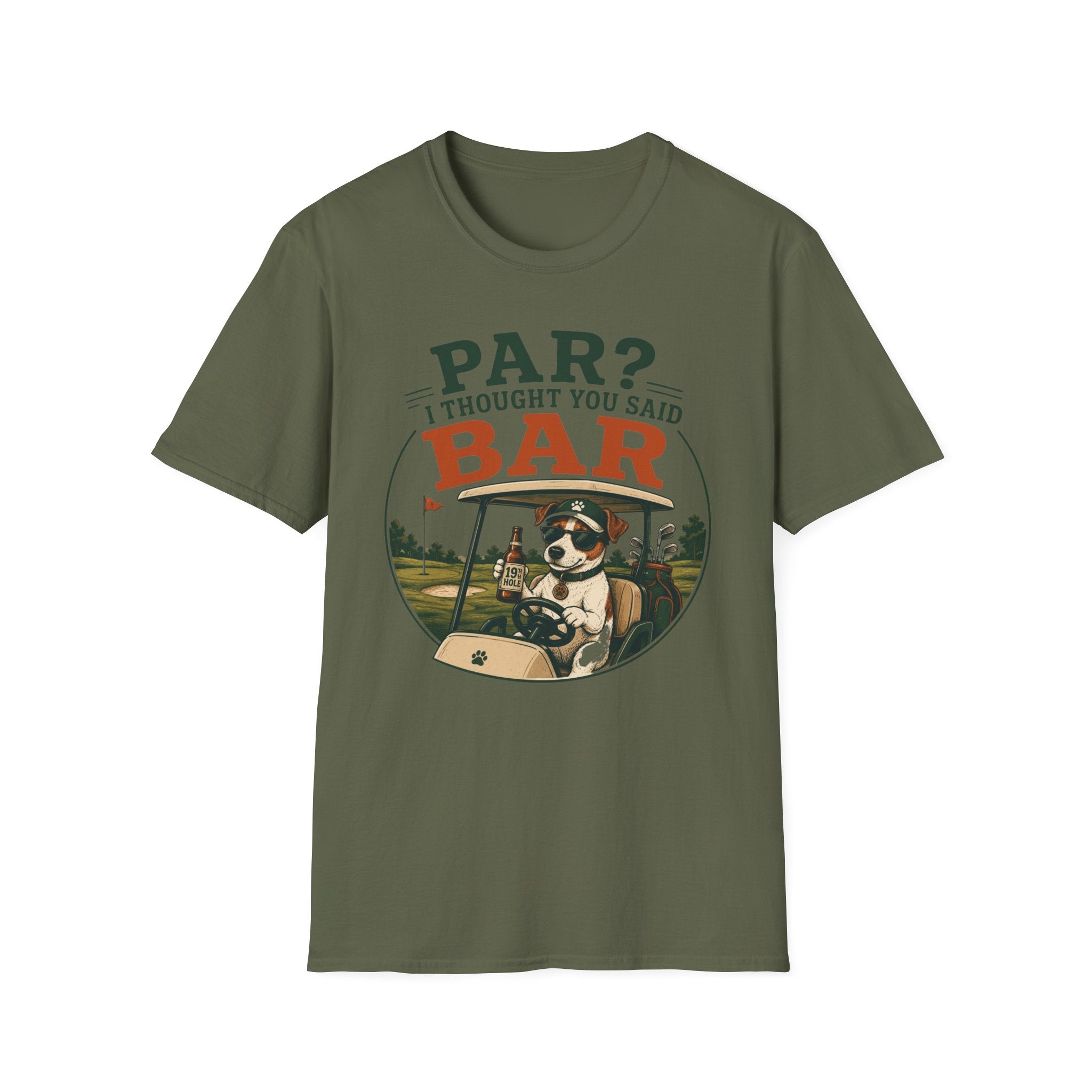 Golf Bar T-Shirt — “Par? I Thought You Said Bar” Funny Golfing Tee