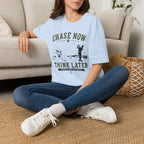 Chase Now Think Later T-Shirt — Golf Dog Graphic Tee