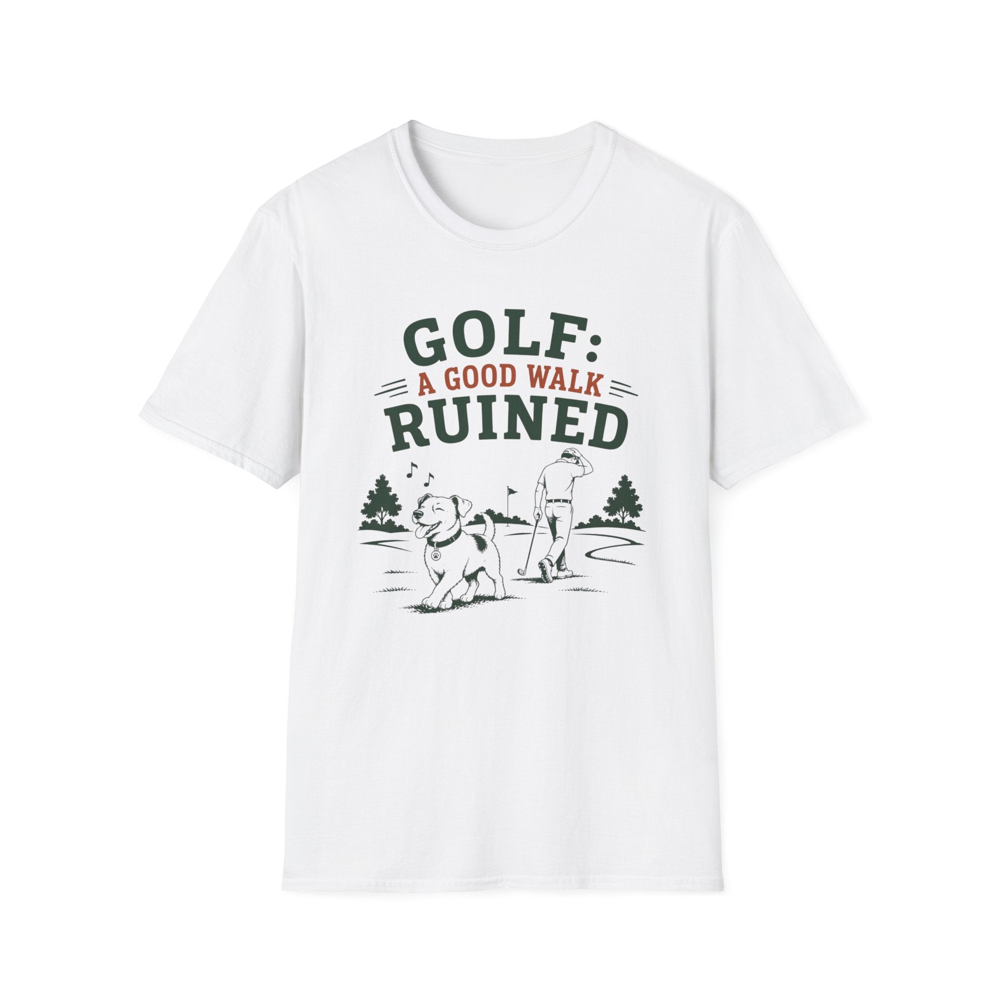 Golf T-Shirt — "GOLF: A GOOD WALK RUINED" Funny Golfing Tee for Golfers & Outdoor Fans