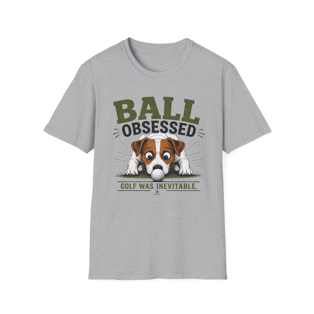 Ball Obsessed T‑Shirt – Cute Dog Golf Lover Graphic Tee
