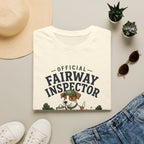 Official Fairway Inspector T-Shirt – Cute Golf Dog Graphic Tee