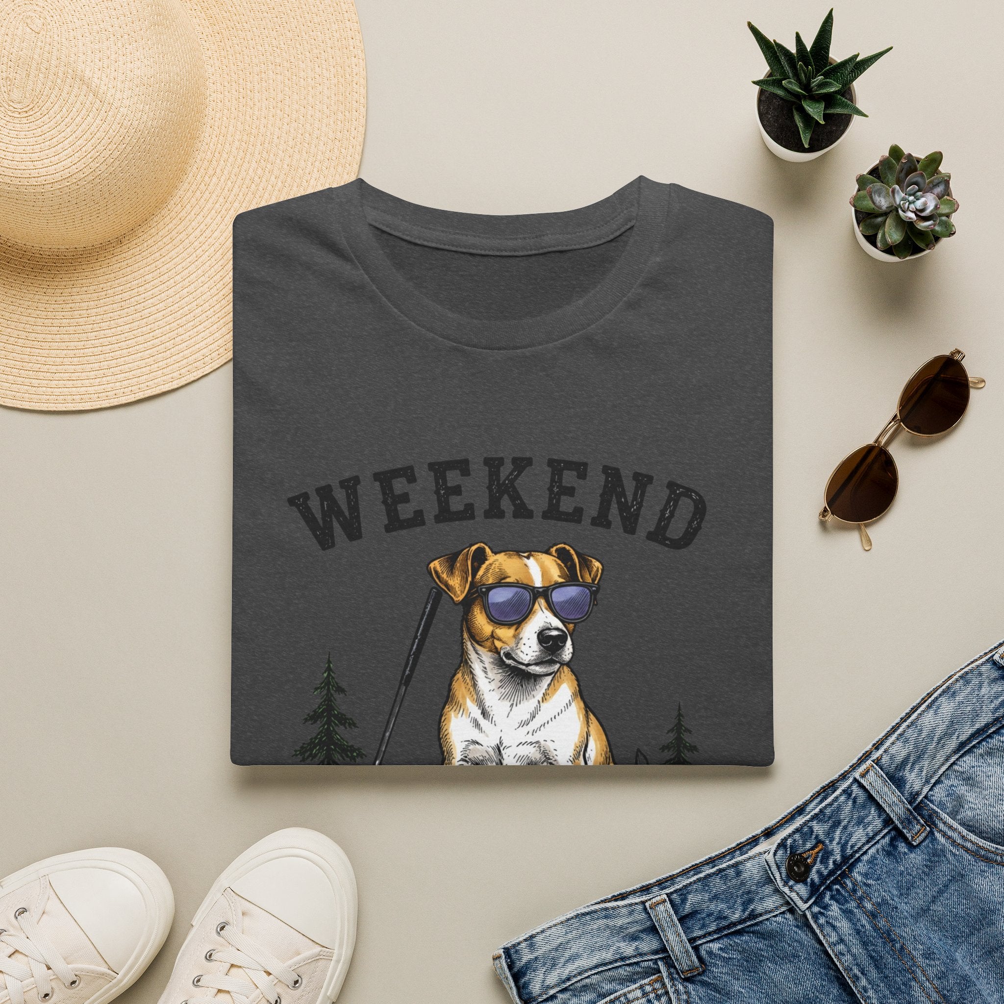 Weekend Hookers Club T-Shirt — Funny Dog Fishing Tee
