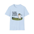 Golf Humor T-Shirt — "Playing Through My Issues" Funny Golfer Design