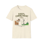 100% Commitment Golf T‑Shirt - Golfer & Dog Tee