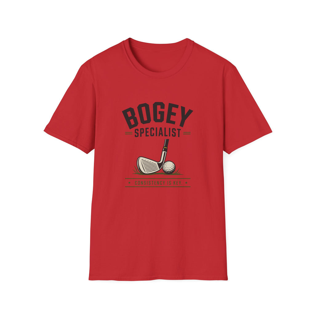 Bogey Specialist Golf T-Shirt — Funny Golfing Shirt for Players & Coaches