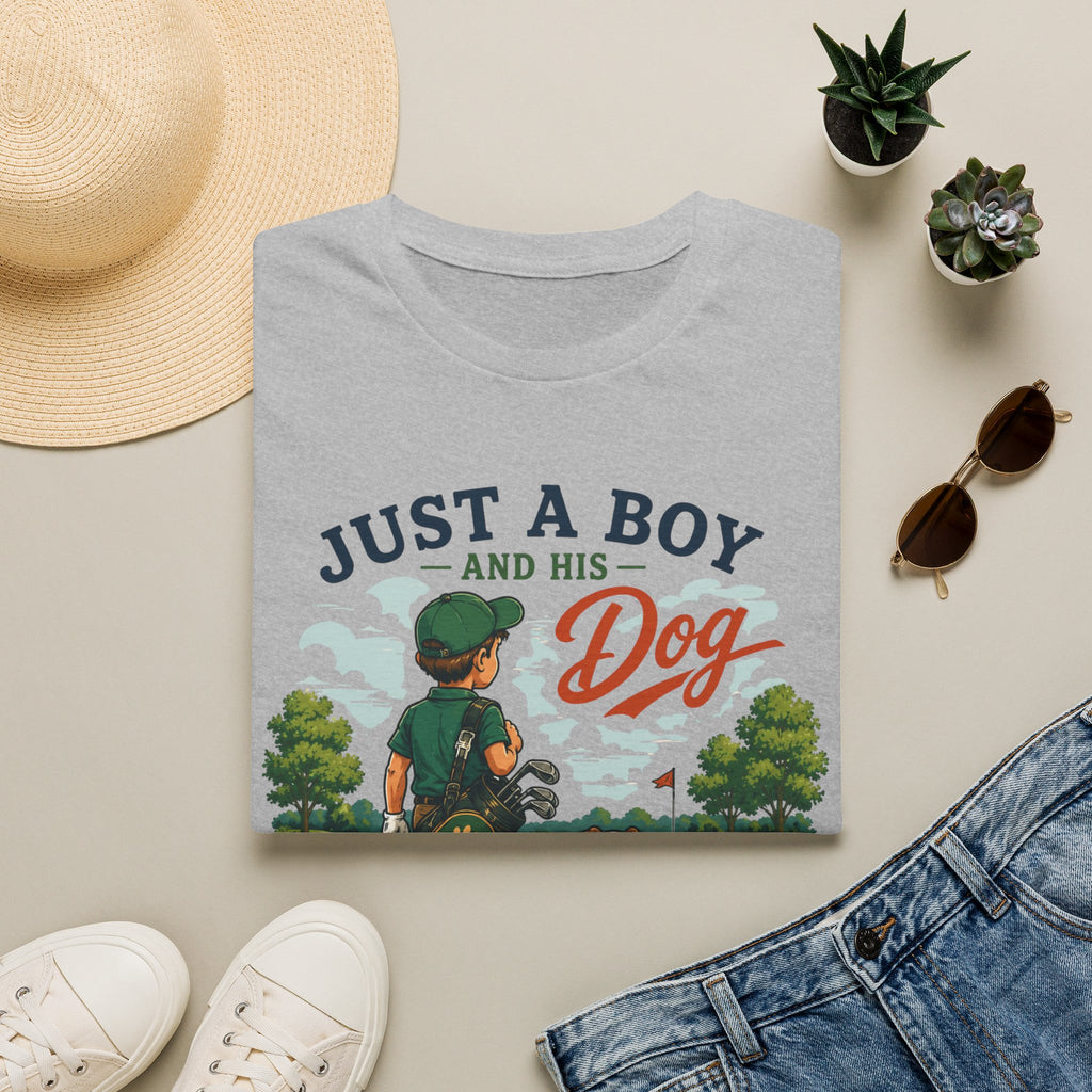 Just a Boy and His Dog T-Shirt — Boy & Dog Golfing 'Chasing Birdies' Vintage Tee