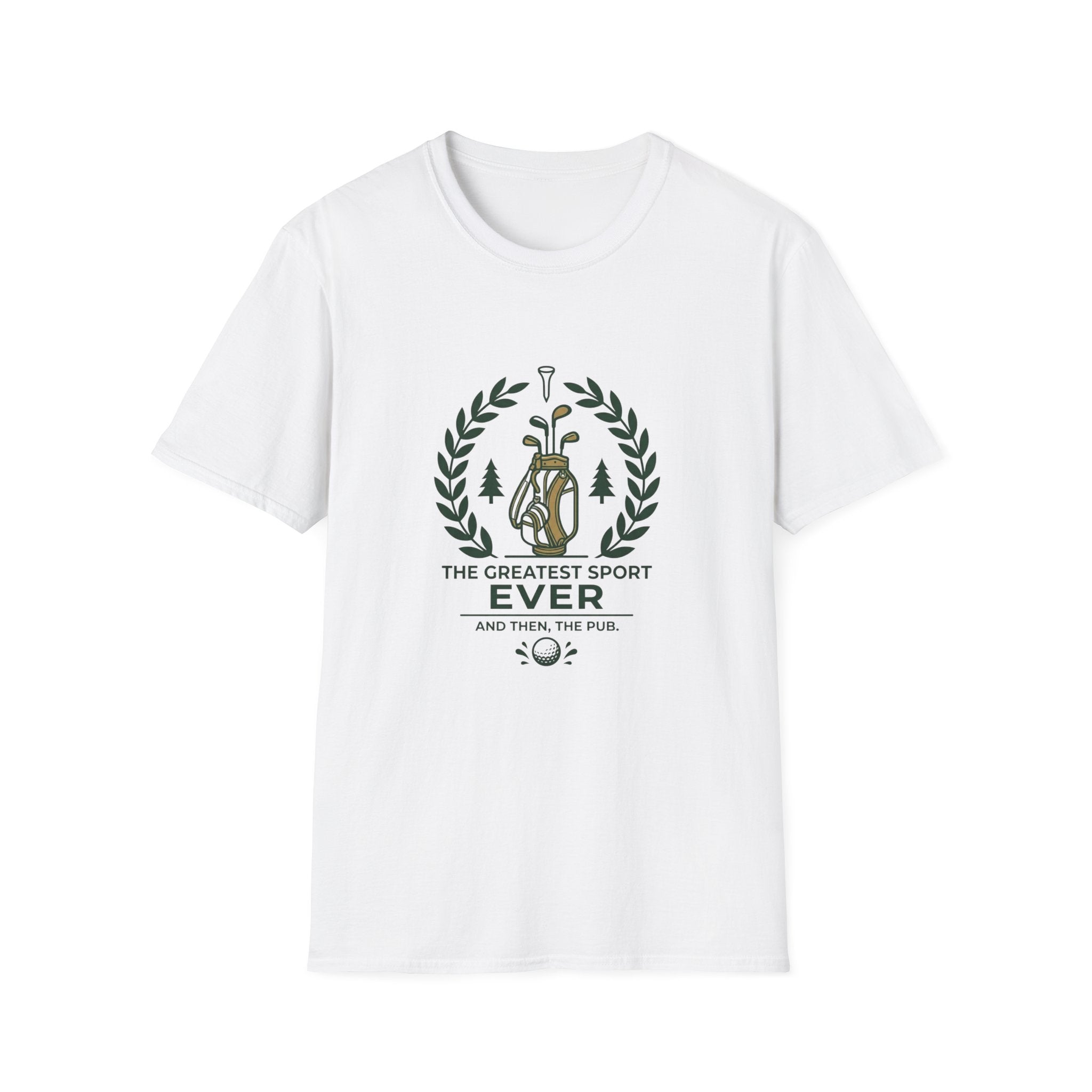 Golf Club Graphic T‑Shirt — “The Greatest Sport Ever” Vintage Golfing Tee