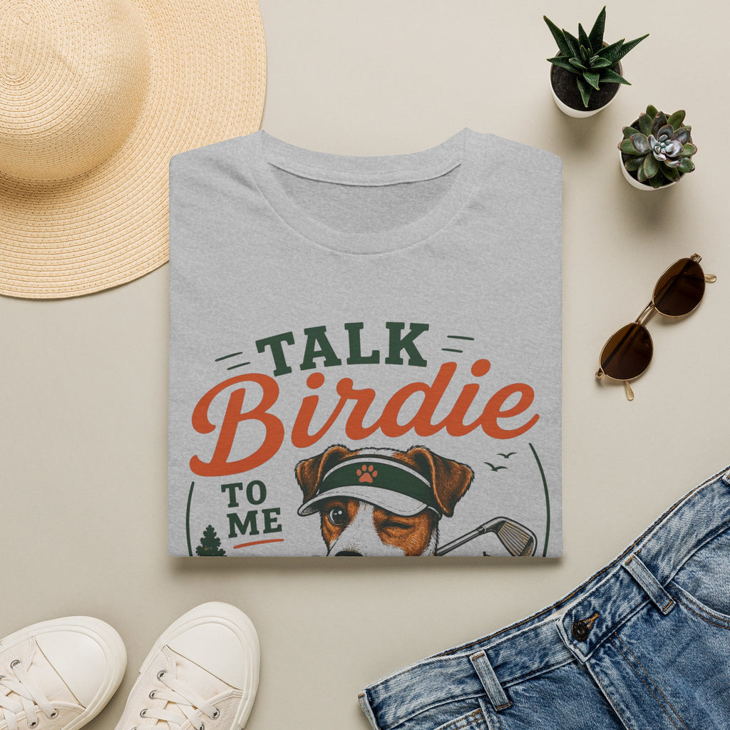 Talk Birdie To Me T‑Shirt — Funny Golf Dog Graphic Tee