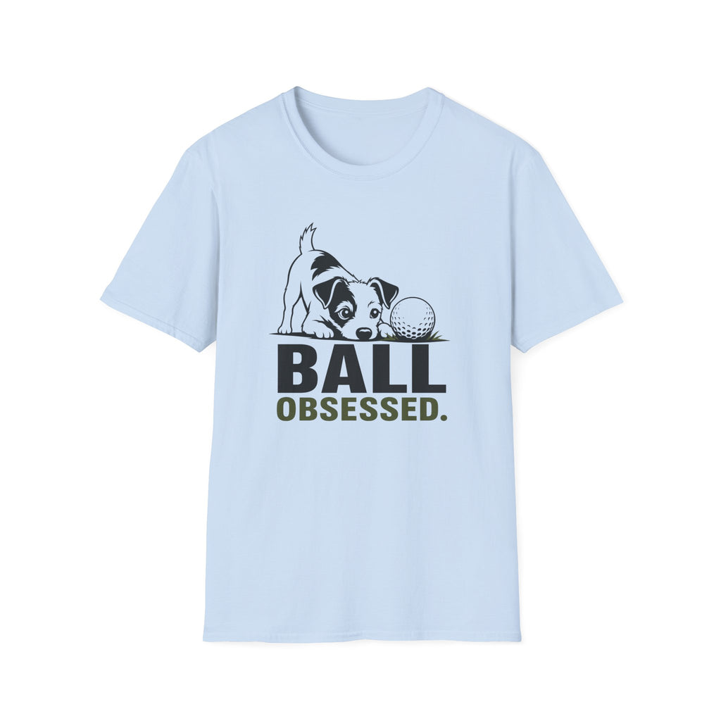 Dog Lover T‑Shirt — "Ball Obsessed" Puppy Graphic Tee