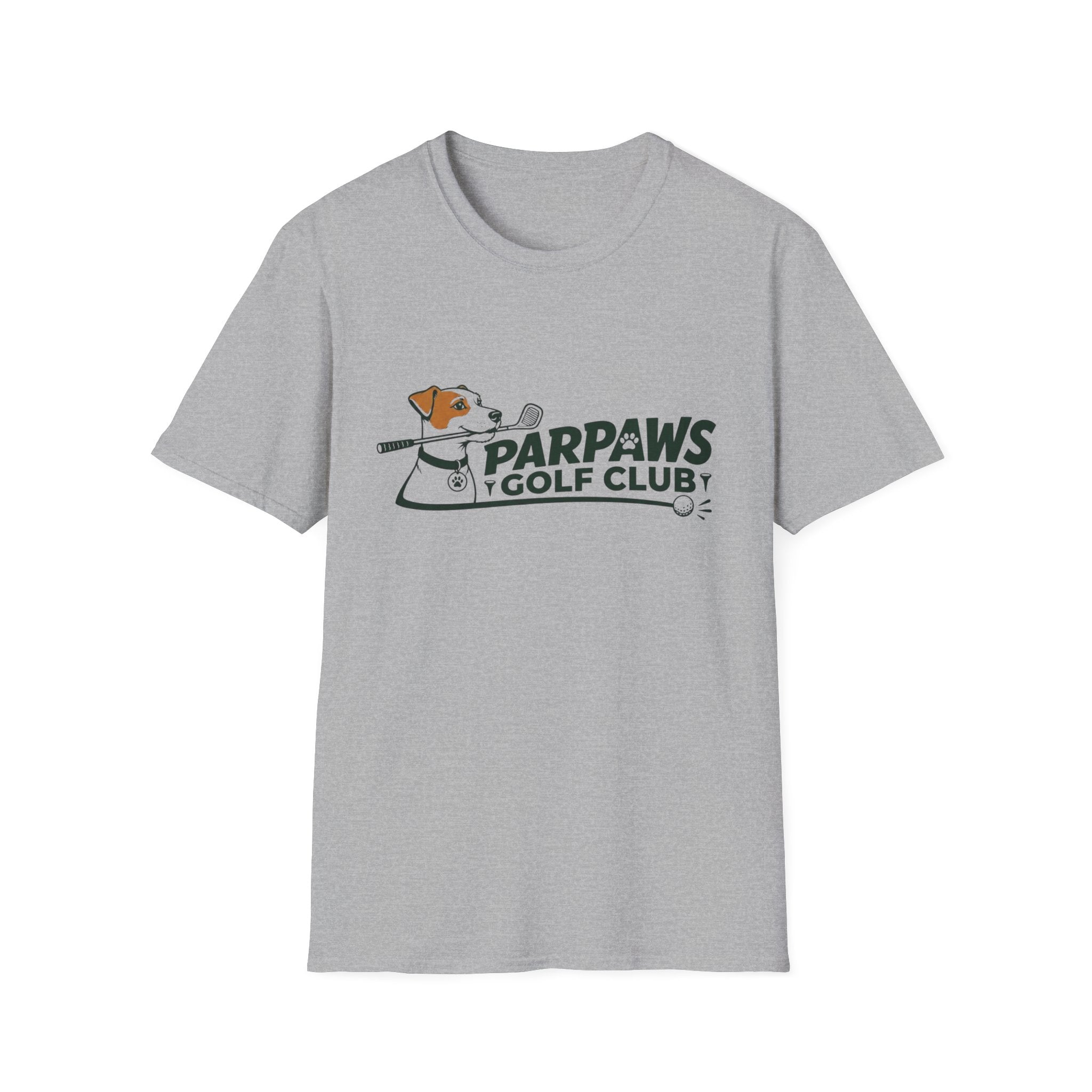 ParPaws Golf Club T-Shirt — Cute Dog Golf Graphic Tee for Golfers & Pet Lovers
