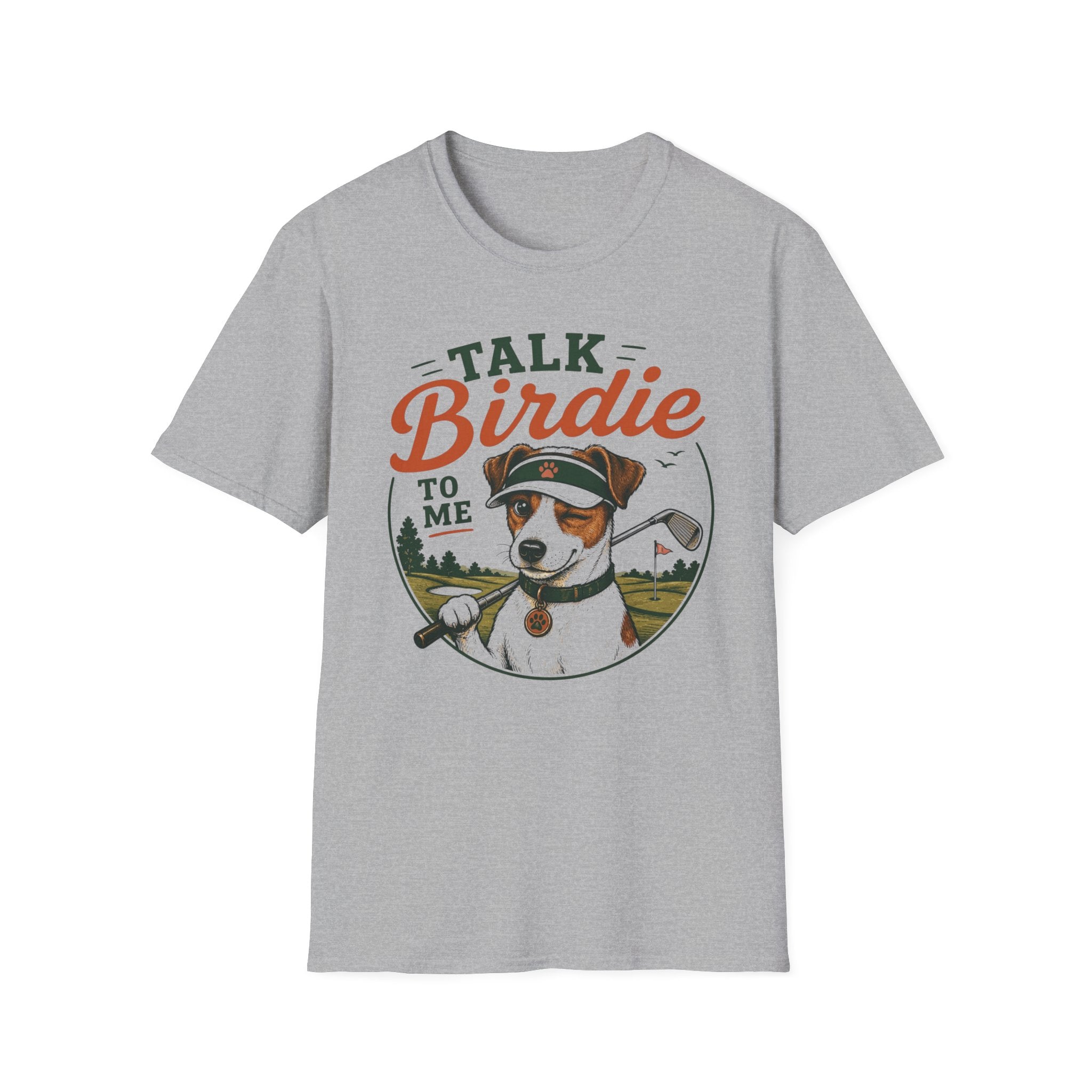 Talk Birdie To Me T‑Shirt — Funny Golf Dog Graphic Tee