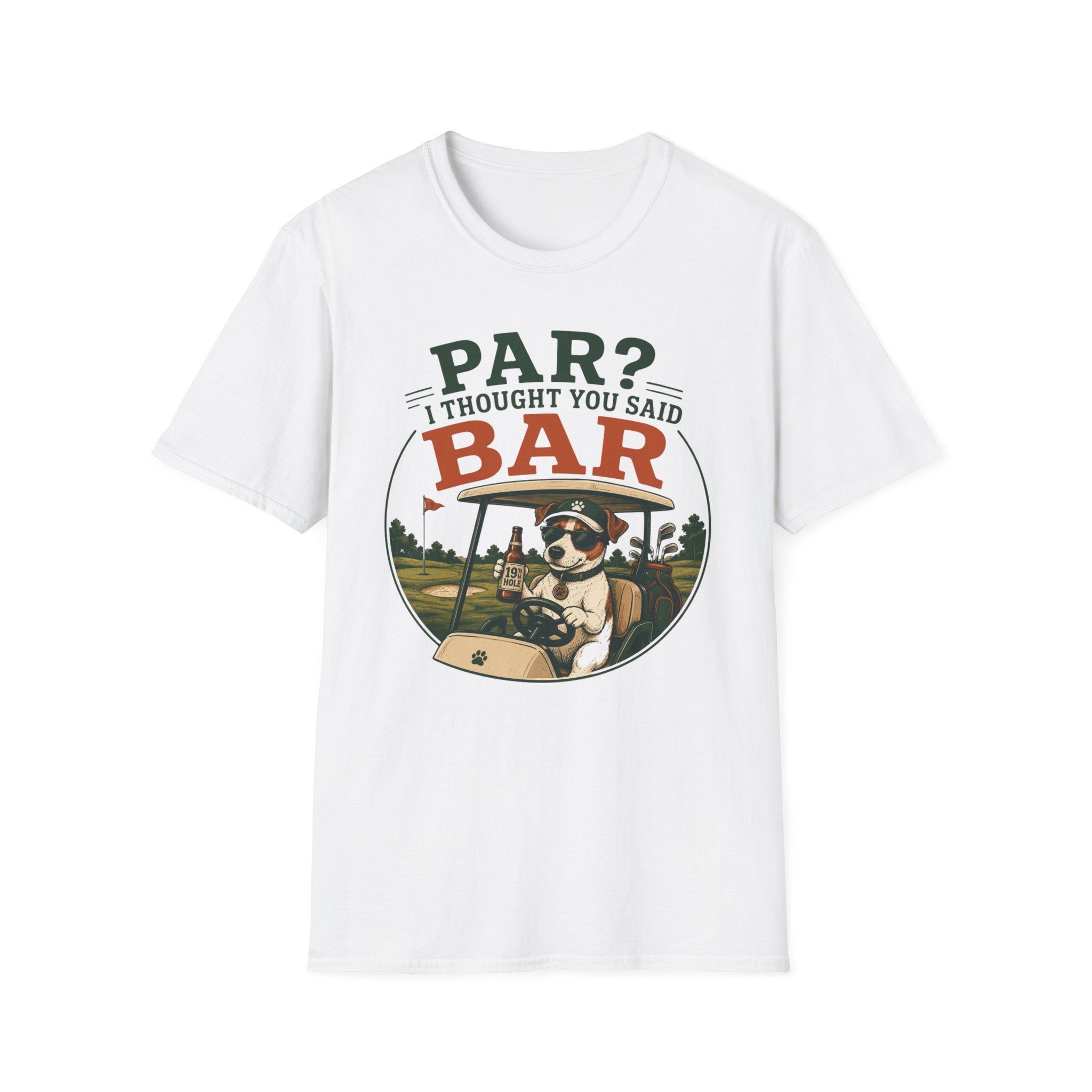 Golf Bar T-Shirt — “Par? I Thought You Said Bar” Funny Golfing Tee
