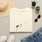 Dog T-Shirt — Minimalist "I Wait It, He Chases It" Fetch Tee for Dog Lovers