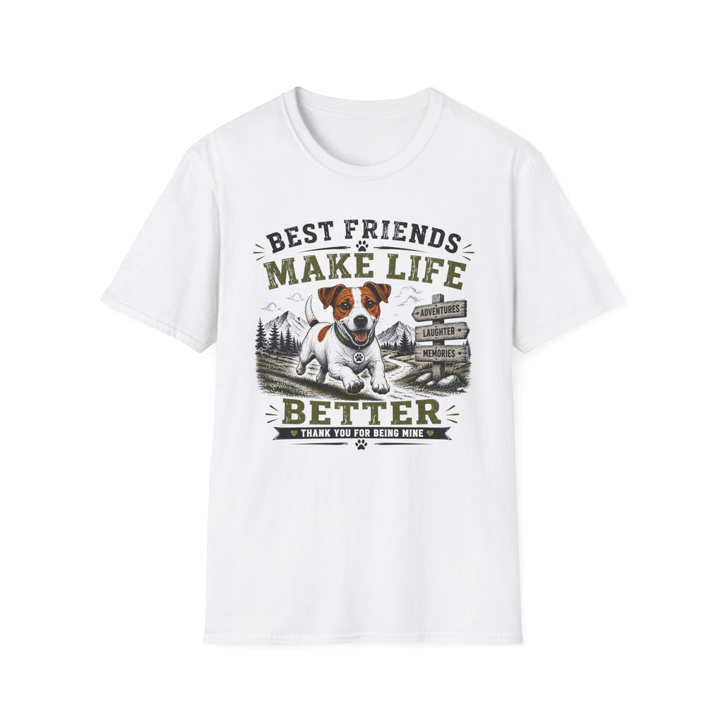 Dog Lover T-Shirt — "Best Friends Make Life" Graphic Tee