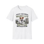 Dog Lover T-Shirt — "Best Friends Make Life" Graphic Tee