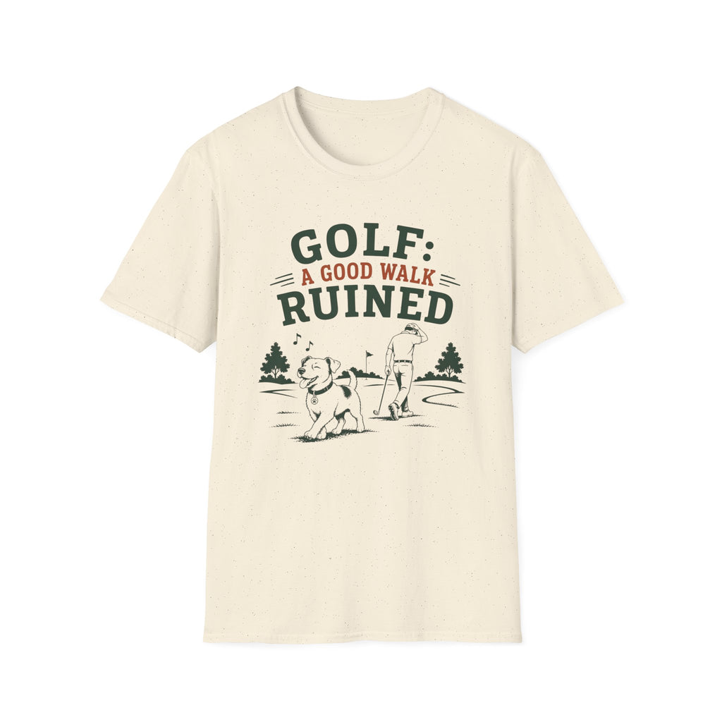 Golf T-Shirt — "GOLF: A GOOD WALK RUINED" Funny Golfing Tee for Golfers & Outdoor Fans