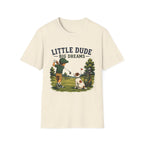 Little Dude Big Dreams T-Shirt — Kids Golf Vintage Design