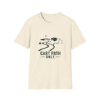 Golf Dog T-Shirt — 'Cart Path Only' Funny Golfing Graphic Tee