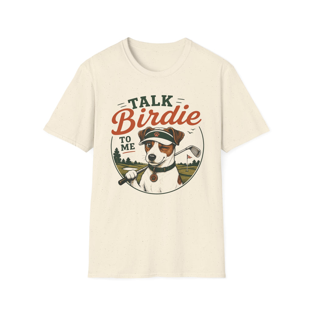 Talk Birdie To Me T‑Shirt — Funny Golf Dog Graphic Tee