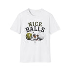 Nice Balls Graphic T‑Shirt — Funny Tennis & Golf Sports Tee