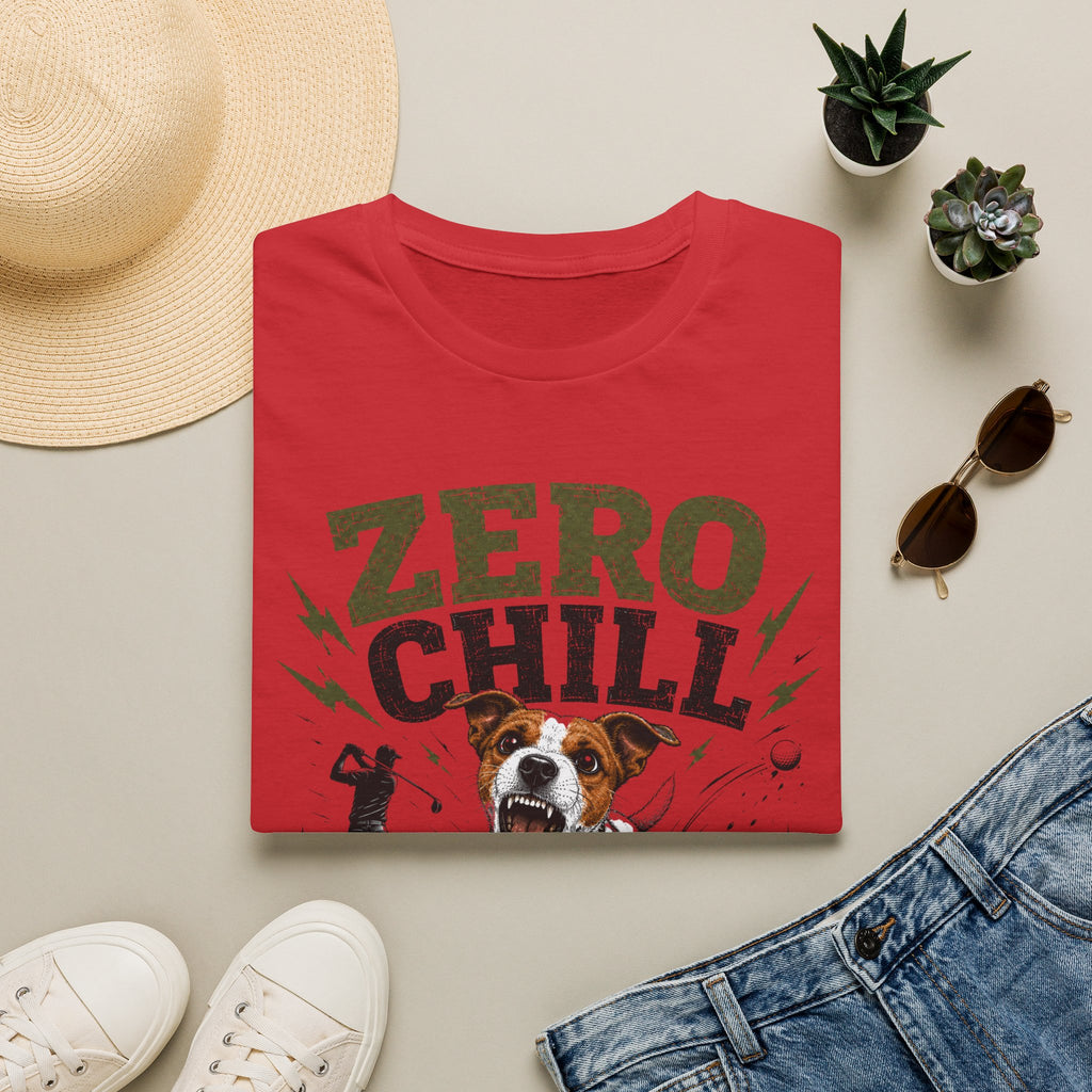 Zero Chill T-Shirt — Funny Golf Dog Graphic Tee for Golfers & Dog Lovers