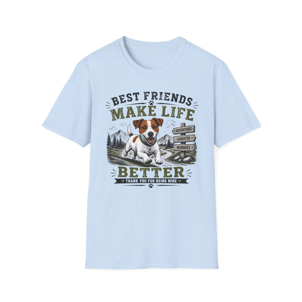 Dog Lover T-Shirt — "Best Friends Make Life" Graphic Tee