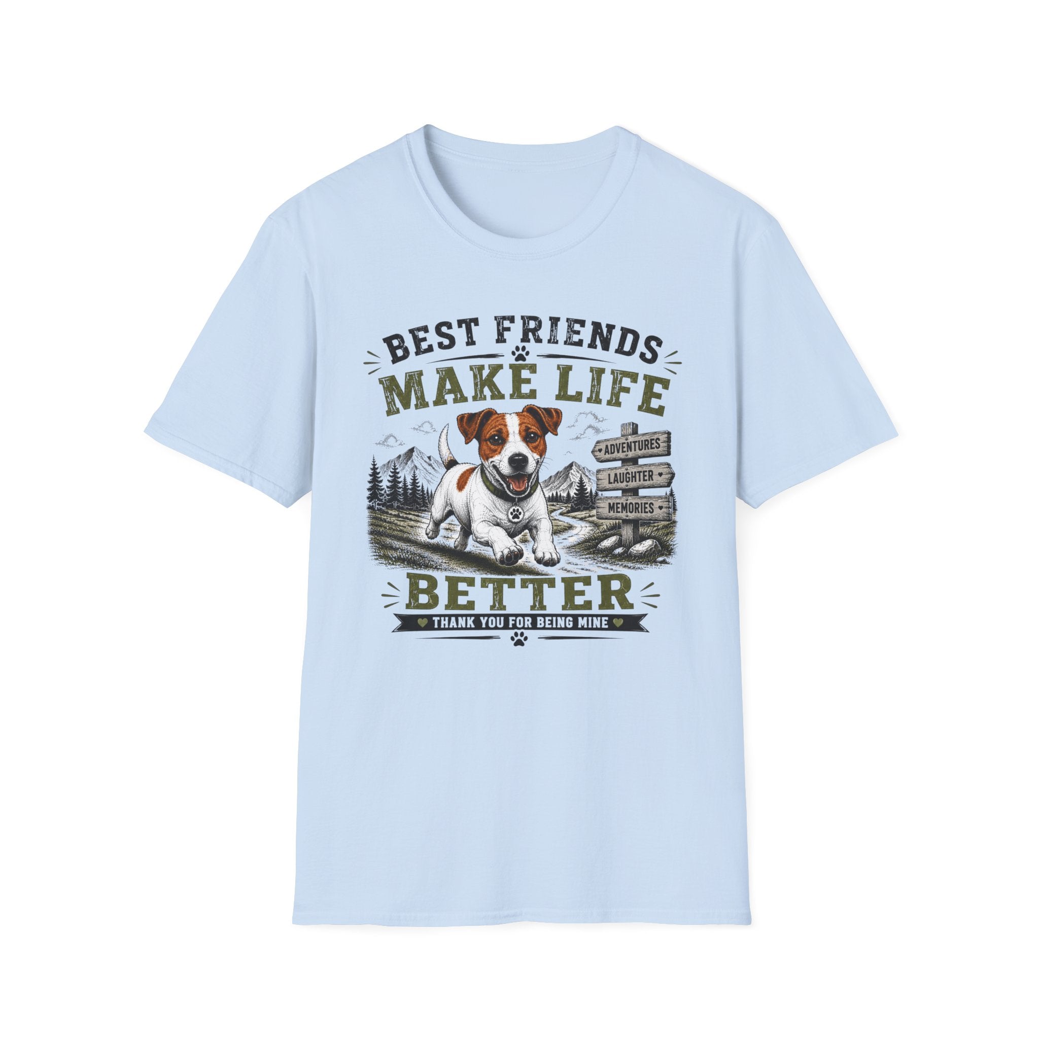 Dog Lover T-Shirt — "Best Friends Make Life" Graphic Tee