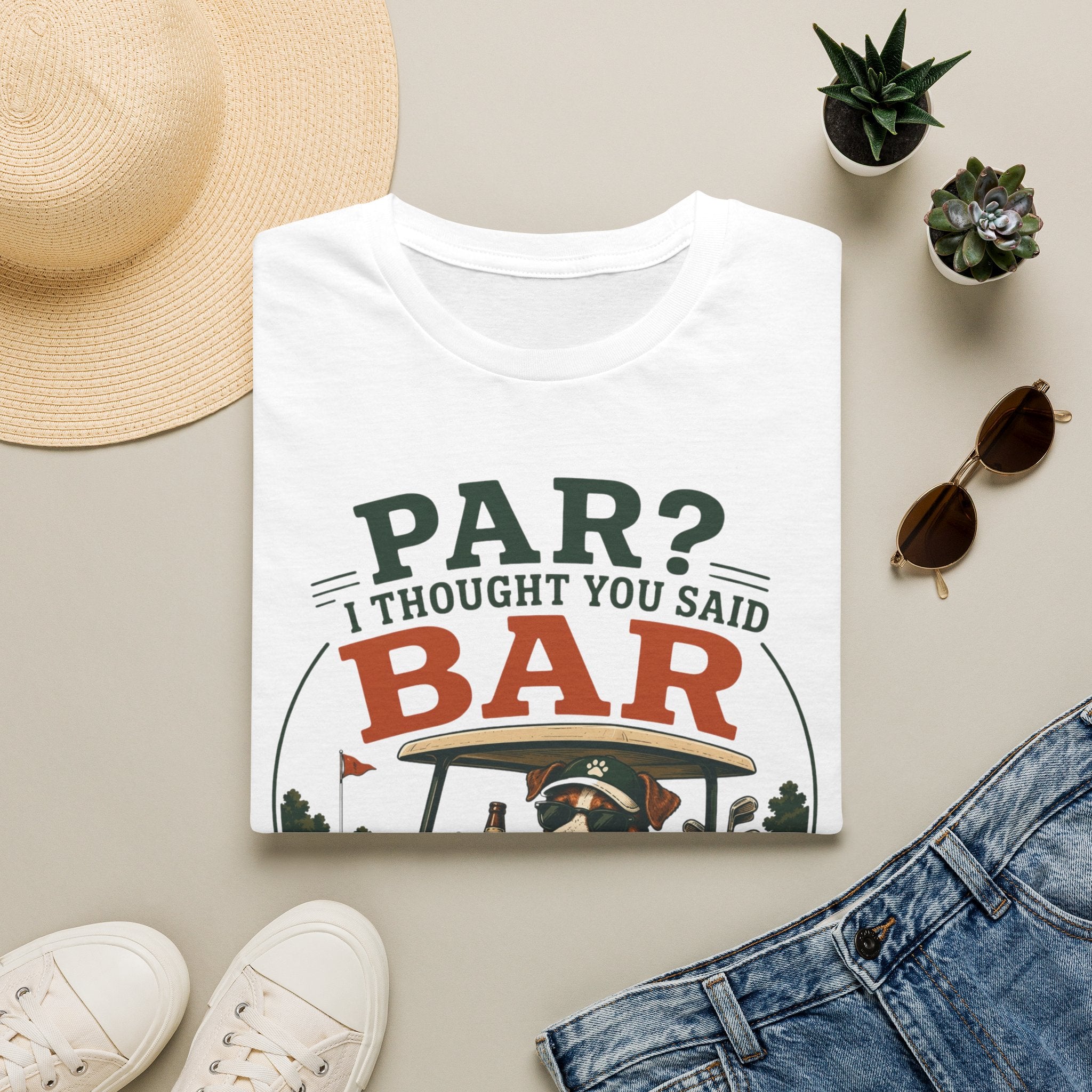 Golf Bar T-Shirt — “Par? I Thought You Said Bar” Funny Golfing Tee