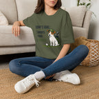 Golf Dog T-Shirt — "Today's Goal: Birdies, Pars, Survive" Funny Golfing Tee