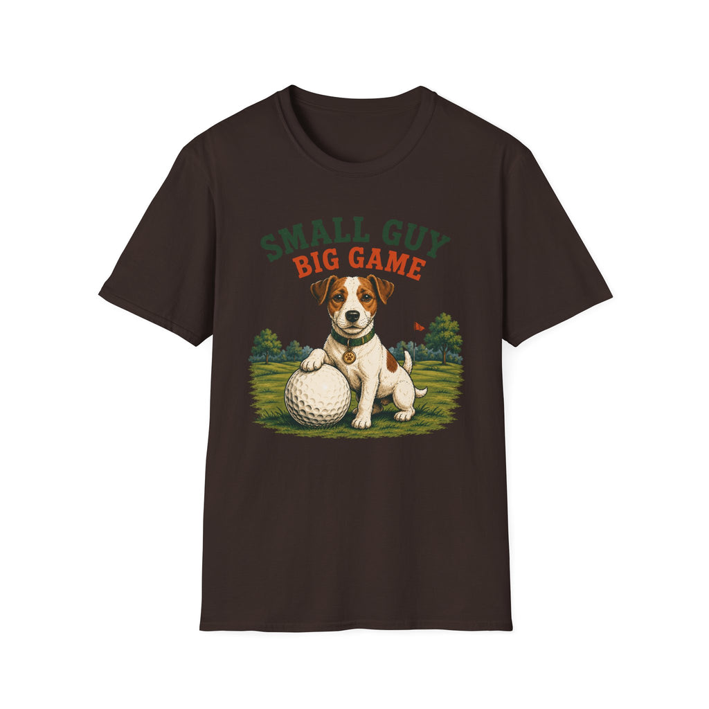 Small Guy Big Game T-Shirt — Golf Dog Graphic Tee
