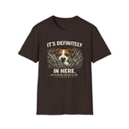 T-Shirt — "It's Definitely in Here" Dog Peeking Graphic