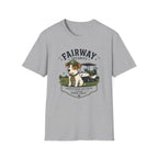 Golf Course Dog T-Shirt — "Fairway Security" Caddy Pup Graphic Tee