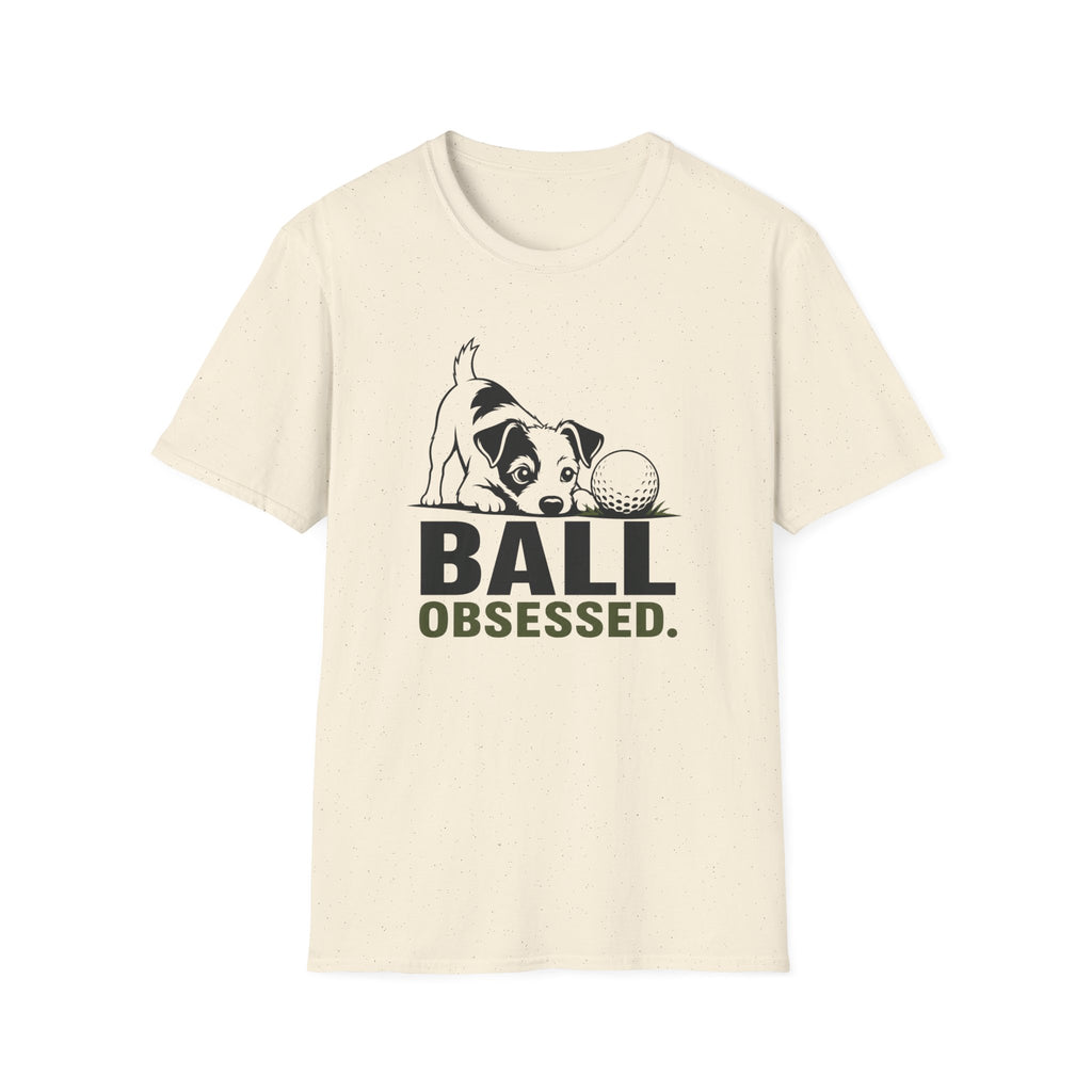 Dog Lover T‑Shirt — "Ball Obsessed" Puppy Graphic Tee