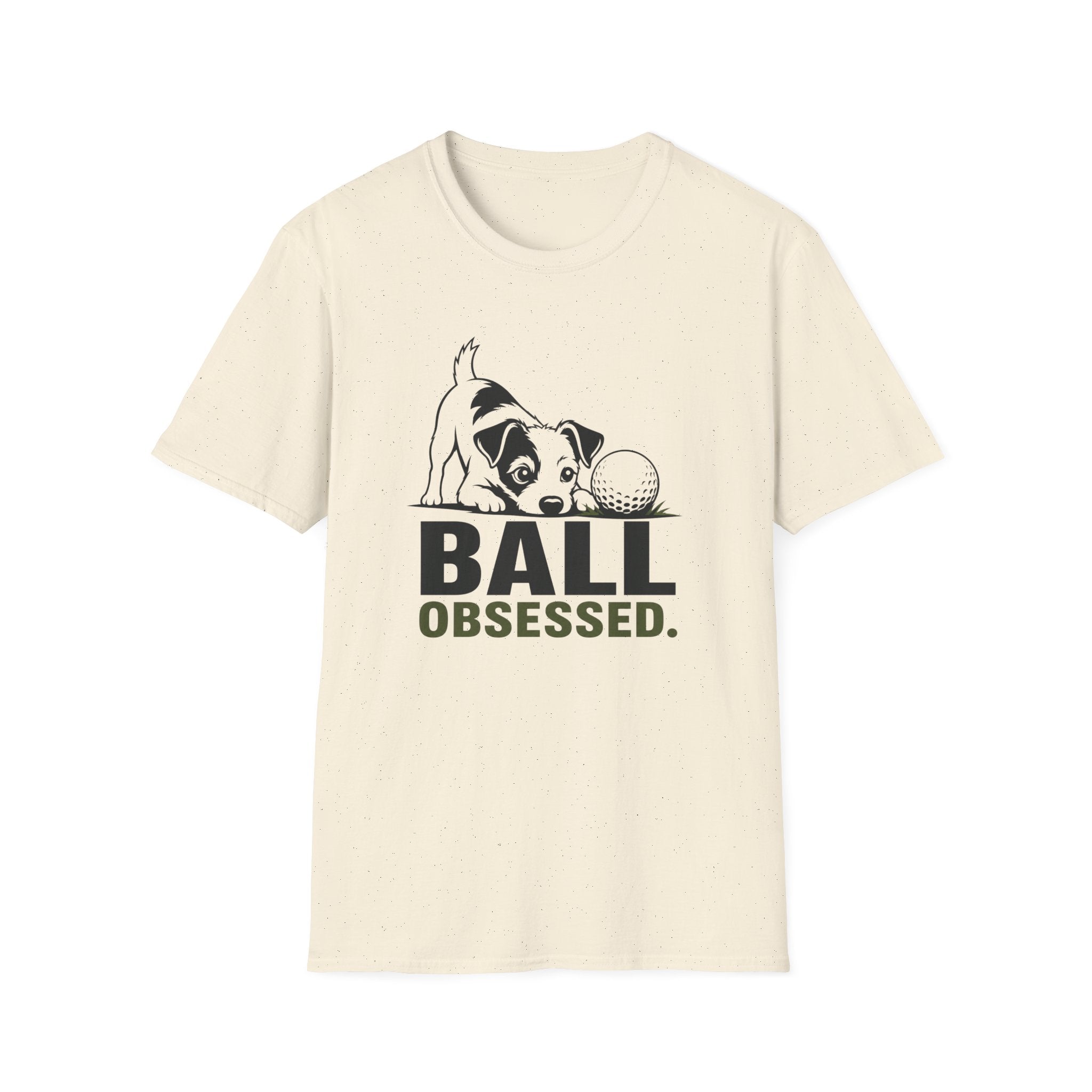 Dog Lover T‑Shirt — "Ball Obsessed" Puppy Graphic Tee