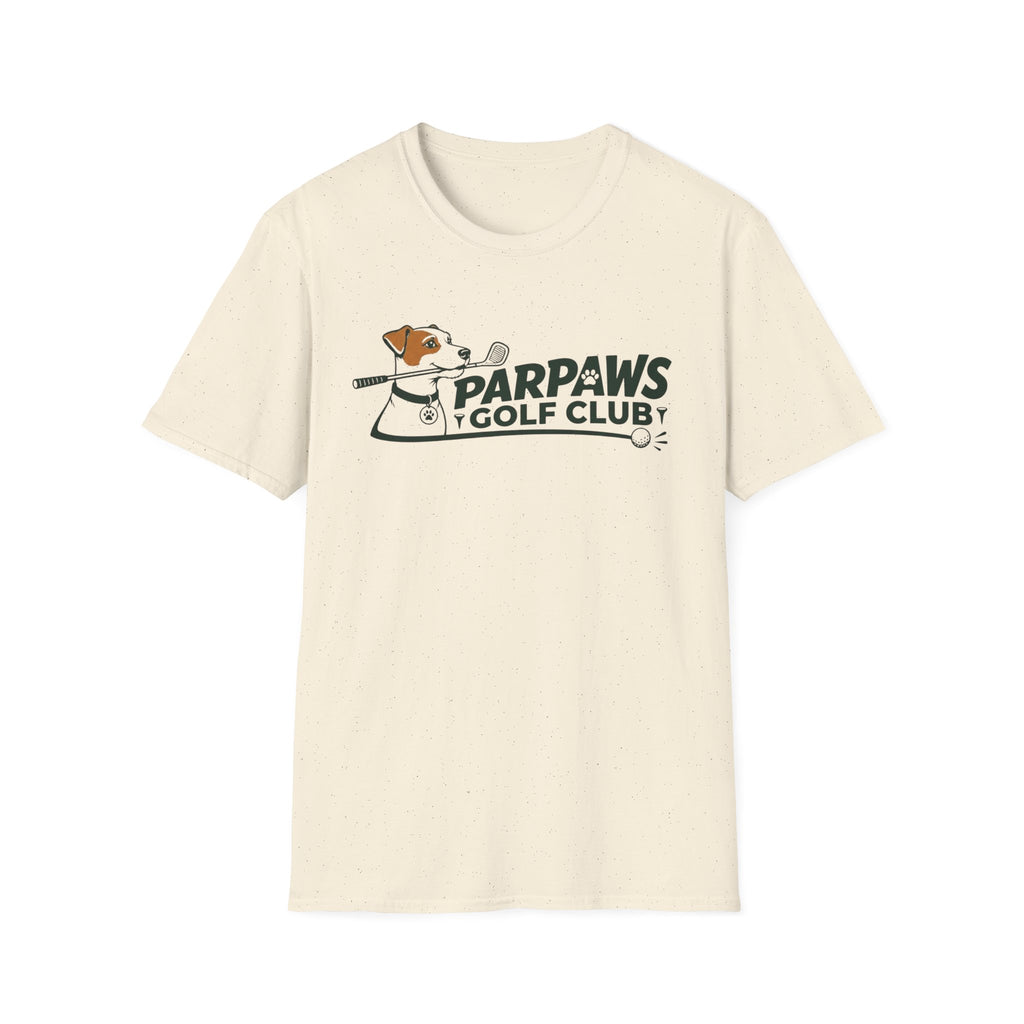 Parpaws Golf Club T-Shirt — Vintage Dog Golfer Tee