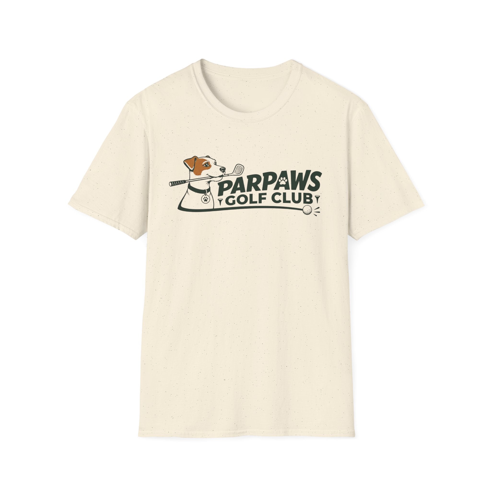 Parpaws Golf Club T-Shirt — Vintage Dog Golfer Tee
